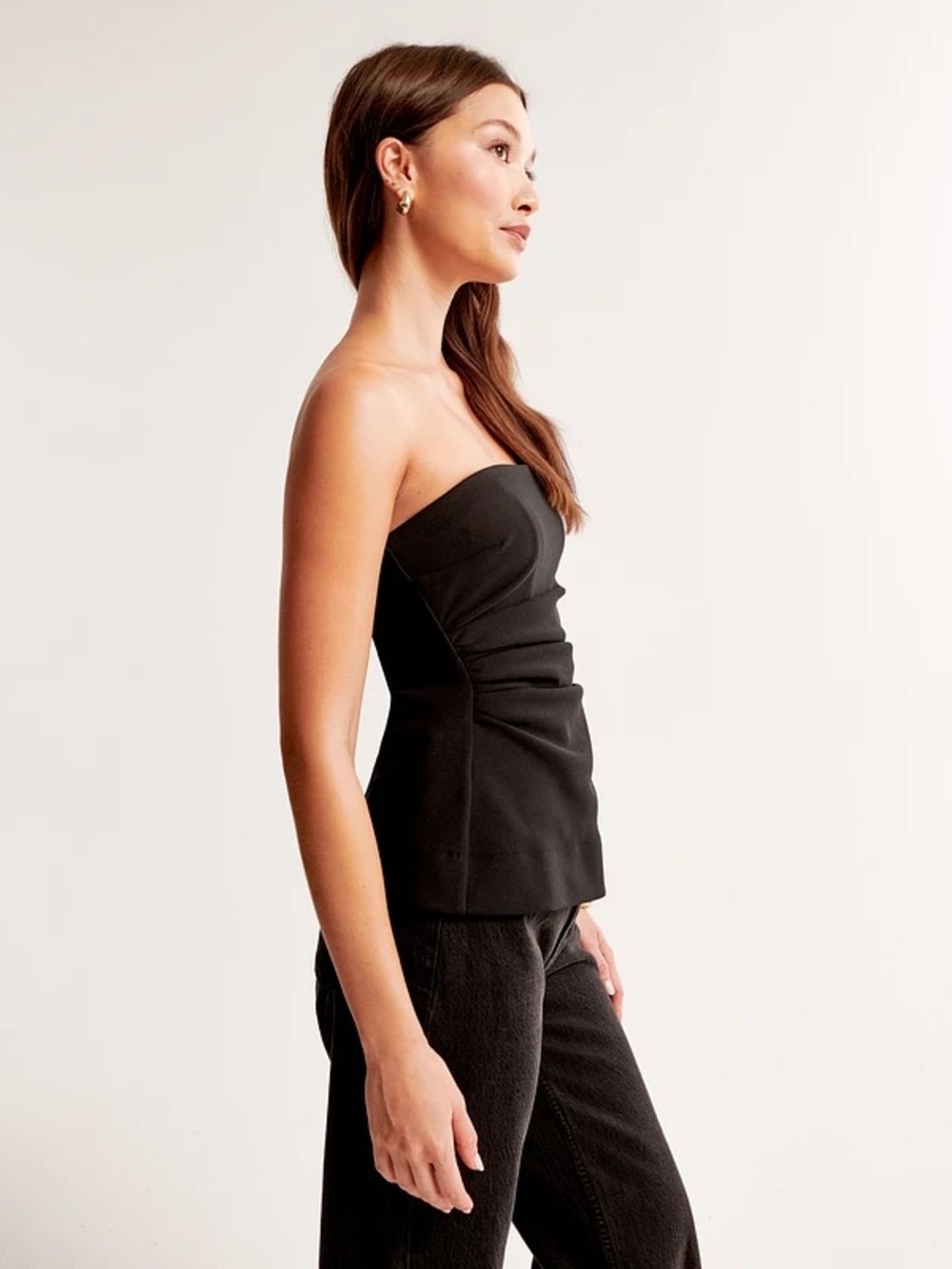Abercrombie Strapless Ruched Top - Picture 6 of 9